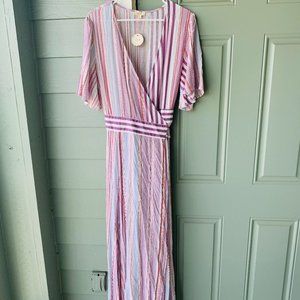 ODDY Maxi Wrap Dress (Size:XL)